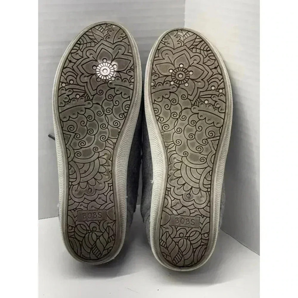 Bob's‎ Skecher's Women's Sz 8.5 Memory Foam Gray Camp Cuddle Tennis Shoes - Picture 8 of 10